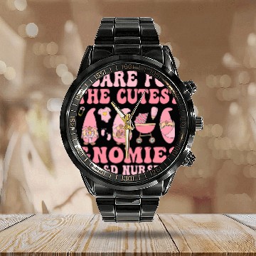Discover Labor and Delivery nurses Valentines Day Groovy LD nurses Calendar Steel Band Watch