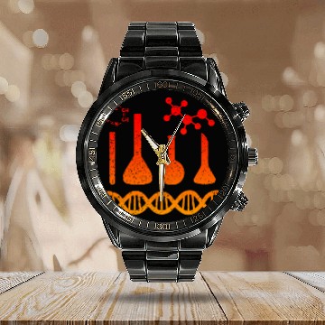 Discover chemicals Engineer Engineering 39 Calendar Steel Band Watch
