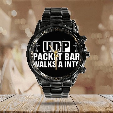 Discover Network Expert Design for Software Engineers Programmer 6 Calendar Steel Band Watch