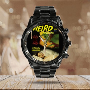 Discover Halloween Horror ghosts vintages Comic Book Retro Funny Baseball Tees Calendar Steel Band Watch