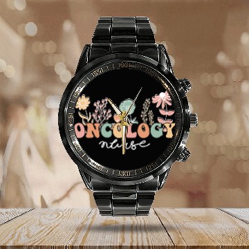 Discover Future Oncology nurses Nursing School For Nursing Student Calendar Steel Band Watch