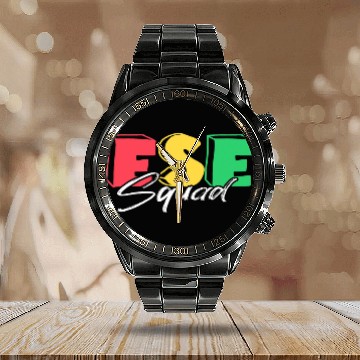 Discover ESE Teacher Exceptional Student Education Teaching Squad Calendar Steel Band Watch