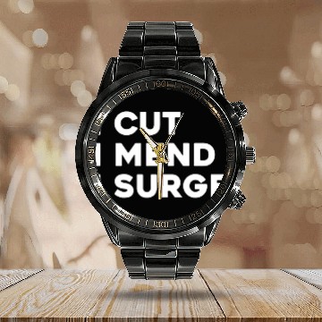 Discover healthcares Plastic Surgeon Meme Quote Baseball Tees Calendar Steel Band Watch