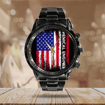 Discover chemicals Engineer Engineering 81 Calendar Steel Band Watch