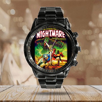 Discover Halloween Monster Scary vintages Horror Comic Book Funny Calendar Steel Band Watch