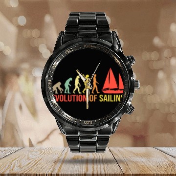 Discover Evolution Of Sailing Calendar Steel Band Watch