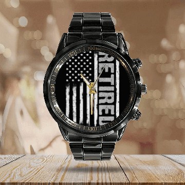 Discover Retired Correctional Officer Corrections Prison Guard Calendar Steel Band Watch