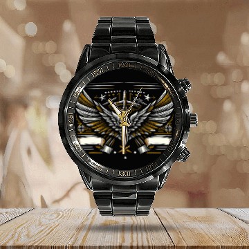 Discover Future Pilot Elevate Your Dreams At Flight School Designs 15 Calendar Steel Band Watch