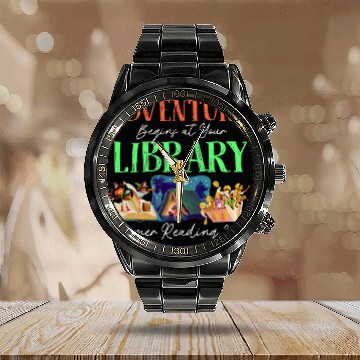 Discover Adventure Begins At Your Library Summer Reading Program 2024 2 Calendar Steel Band Watch
