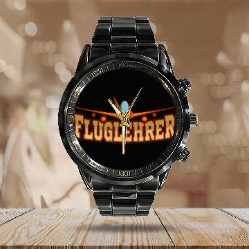 Discover Pilot Trainer Flight Instructor CFI Aviation Enthusiasts 2 Calendar Steel Band Watch