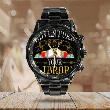 Discover Adventure Begins At Your Library Summer Reading 2024 Books Calendar Steel Band Watch