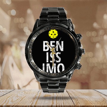 Discover Benissiomo Funny Pickleball Player Quote Calendar Steel Band Watch