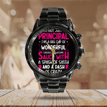 Discover Wonderful Principal Admin Office Pedagogue School Worker Calendar Steel Band Watch