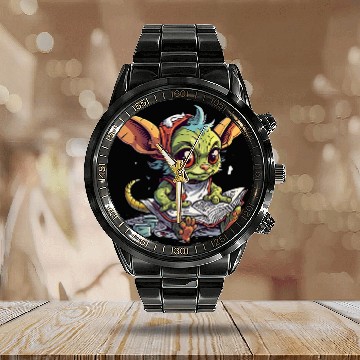 Discover A Gremlins Guide to Reading Thoughts Calendar Steel Band Watch