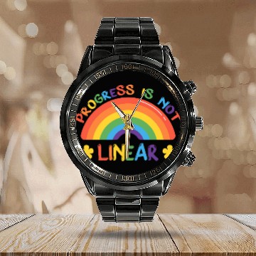 Discover SPED Teacher Progress Is Not Linear ABA Therapist 1 Baseball Tees Calendar Steel Band Watch