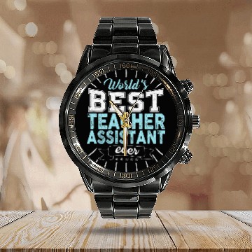 Discover School Worker Cool Assisting Teacher Assistant Appreciation Calendar Steel Band Watch