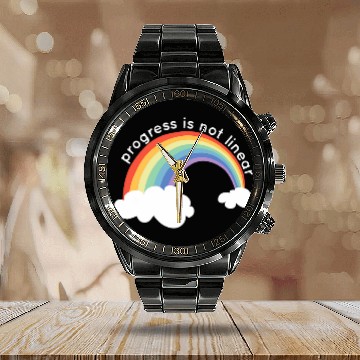 Discover Sped Teacher Paraprofessional Progress Is Not Linear Calendar Steel Band Watch