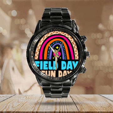 Discover Field Day Rainbow Teacher Student Kids Calendar Steel Band Watch
