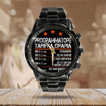 Discover Programmer Hourly Rate Computer Software Developer Calendar Steel Band Watch