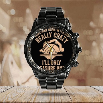 Discover Sawmill Carpenter Carpenter Woodworker Chainsaw Profession 15 Calendar Steel Band Watch