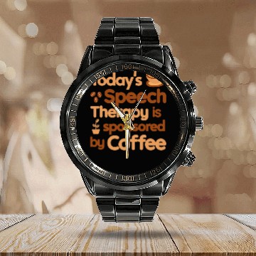 Discover Speech Therapist SLP Speech Language Pathologist Therapy Calendar Steel Band Watch