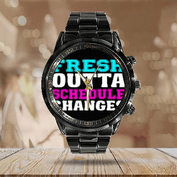 Discover Schedule changes school counselor Teacher Appreciation Gift Calendar Steel Band Watch