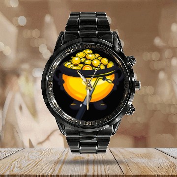 Discover Pot Gold With Burner Design St Patricks Day Welder Baseball Tees Calendar Steel Band Watch