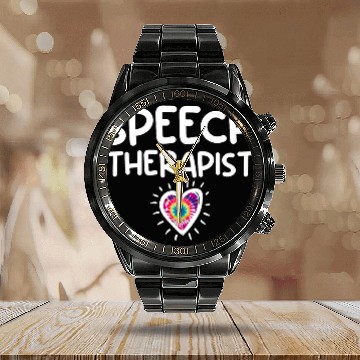 Discover Speech Therapist Slp Language Special Education Teacher Calendar Steel Band Watch
