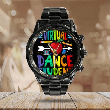 Discover Virtual Dance Student Back To School Calendar Steel Band Watch