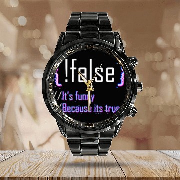 Discover Programming Code Computer Science Web Software Developer Calendar Steel Band Watch