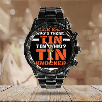 Discover Sheet Metal Worker Joke Funny Tin Knocker Distressed Baseball Tees Calendar Steel Band Watch
