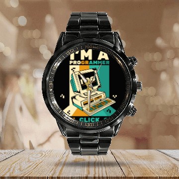 Discover Im A Programmer Click Software Engineer Coder Programmer Calendar Steel Band Watch