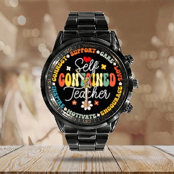 Discover Self Contained Teacher Appreciation Week Back to School 2 Baseball Tees Calendar Steel Band Watch