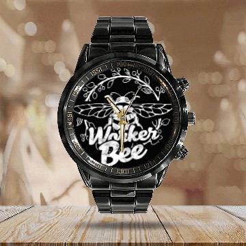Discover Worker Bee Diligence Calendar Steel Band Watch
