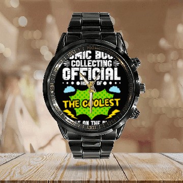 Discover Comic Book Collecting Comic Book Owner Comics Collector Calendar Steel Band Watch