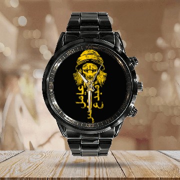 Discover WORKER ENTHUSIAST CREATIVE IN ARABIC LANGUAGE 1 Zip Calendar Steel Band Watch