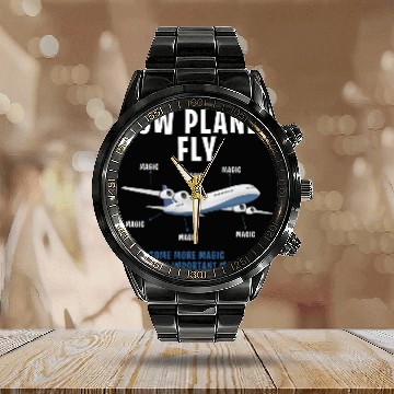 Discover Flight Engineers How Planes Fly Some More Magic Aeronautics Calendar Steel Band Watch