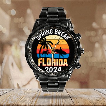 Discover Spring Break Florida 2024 College Student Spring Break Calendar Steel Band Watch