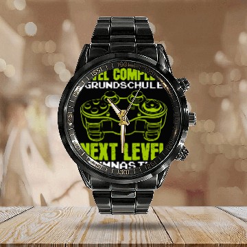 Discover Level Complete Primary School Next High School Student Gamer 1 Calendar Steel Band Watch