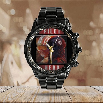 Discover Star Wars Squadrons Pilot Hero Poster Calendar Steel Band Watch
