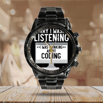 Discover Web Developer Programmer Code Website Development 10 Calendar Steel Band Watch