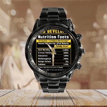 Discover Web Developer Website Development IT Programmer Calendar Steel Band Watch