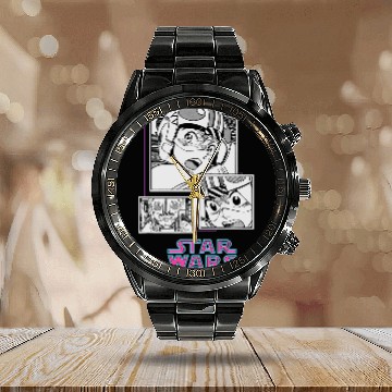Discover Star Wars Manga Luke Skywalker Xwing Pilot Comic Panels Baseball Tees Calendar Steel Band Watch