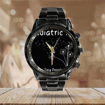 Discover Pediatric PT Helping Tiny Human Bloom Physical Therapist 1 Calendar Steel Band Watch
