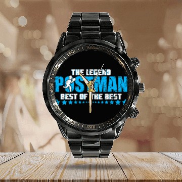 Discover mailman postman postal worker 7 Calendar Steel Band Watch