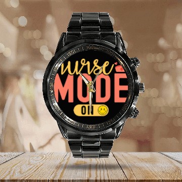Discover nurses Mode On Nursing Student Graduation Registered nurses Calendar Steel Band Watch