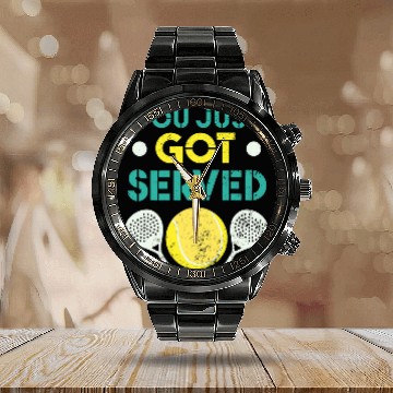 Discover Cool Looking Paddle Sport You Just Got Served Padel Calendar Steel Band Watch