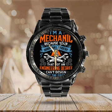 Discover Mechanic Honor Roll Engineering Student Car Baseball Tees Calendar Steel Band Watch