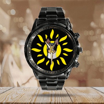 Discover Sunshine Toy Fox Terrier Calendar Steel Band Watch