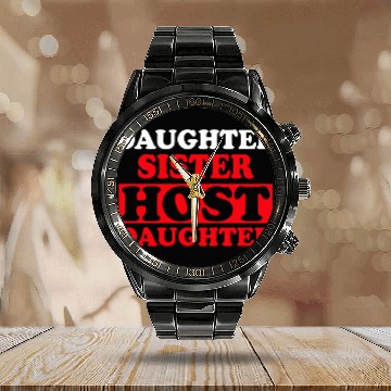 Discover Foreign Host Family Sister Exchange Student Baseball Tees Calendar Steel Band Watch